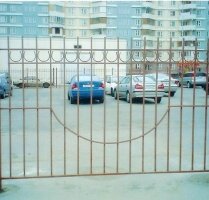 Забор секционный металлический