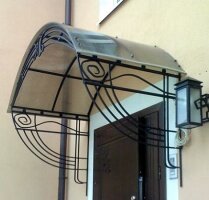 Кованый козырек