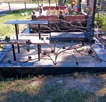 Кованая художественная оградка